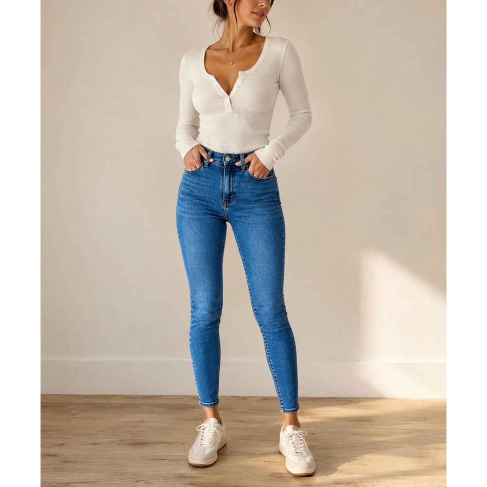 Abercrombie & Fitch Sz 25 Super Skinny Ankle High Rise Jean Casual Norm Street